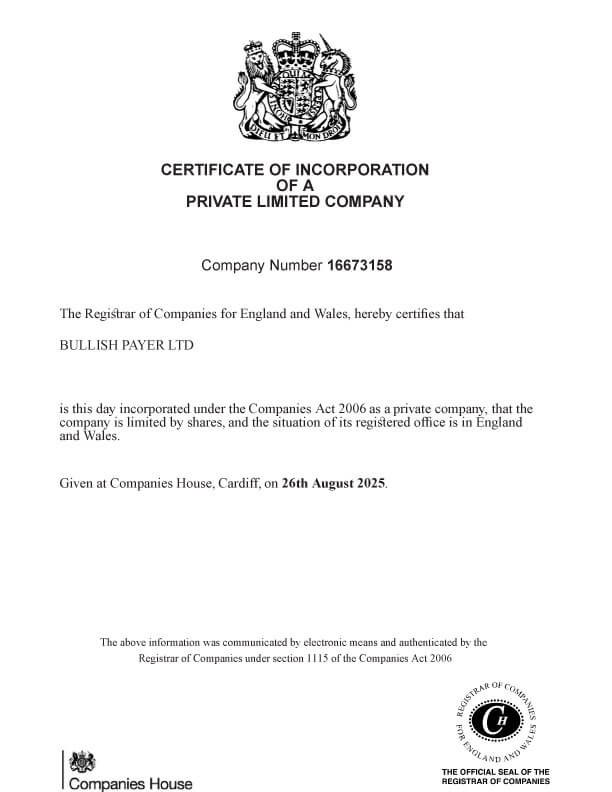 Large Certificate
